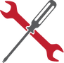 Wrench and screwdriver icons